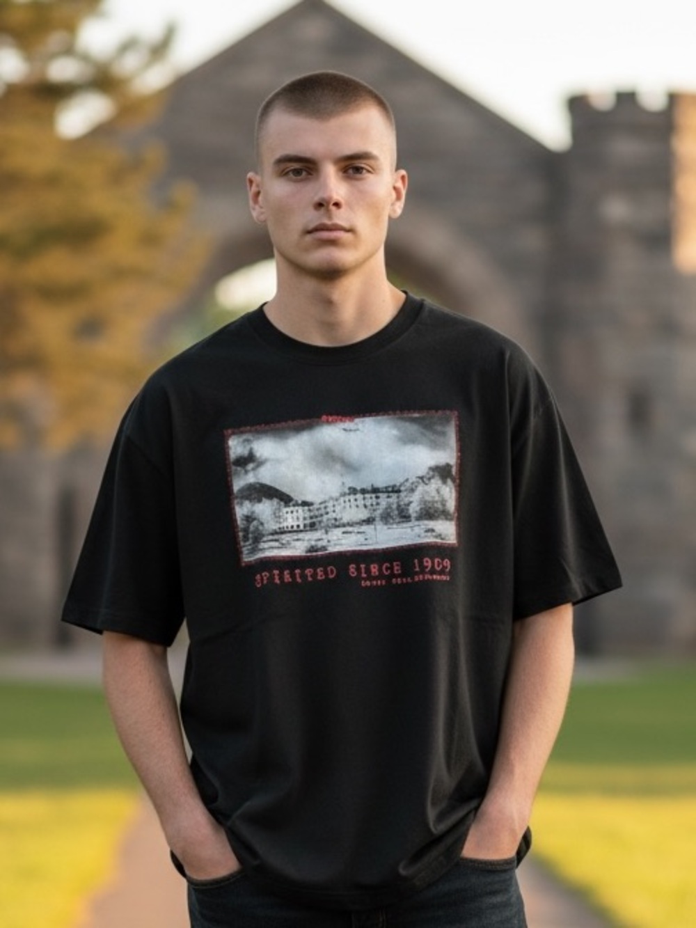🎉 (Men’s XL) The Stanley Hotel "Spirited Since 1909" Redrum Graphic Tee